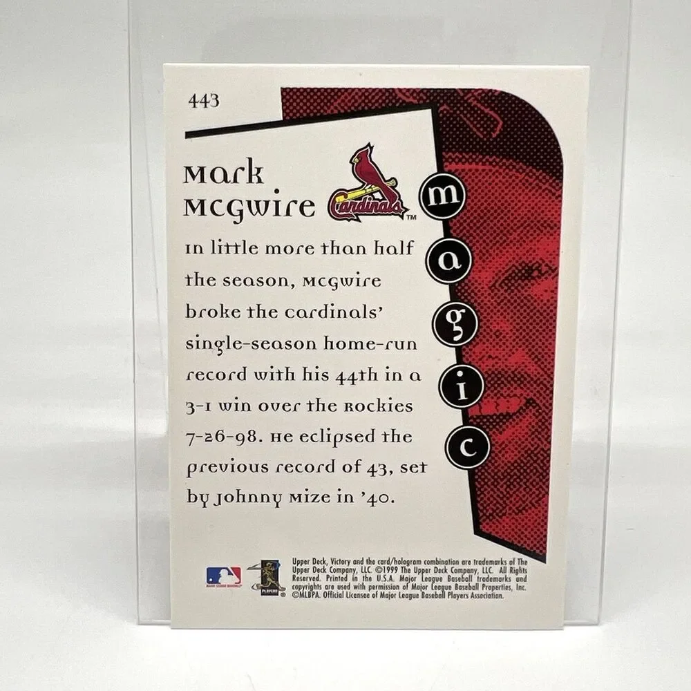 VTG Upper Deck Victory 1999 Mark McGwire MAGIC Cardinals Baseball Cards LOT of 5